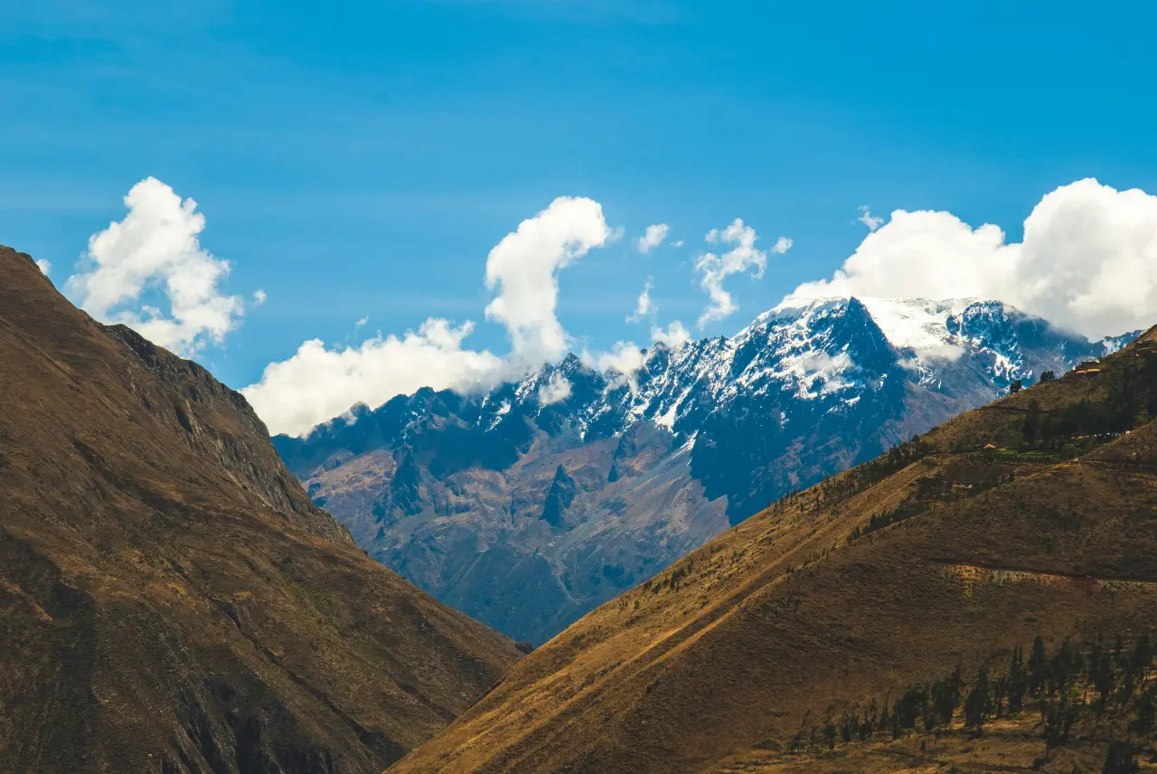 Views in the Andes mountains